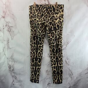 Tripp NYC Pants Womens 7 Leopard Cheetah Skinny Y2K Daang Goodman Goth Scene